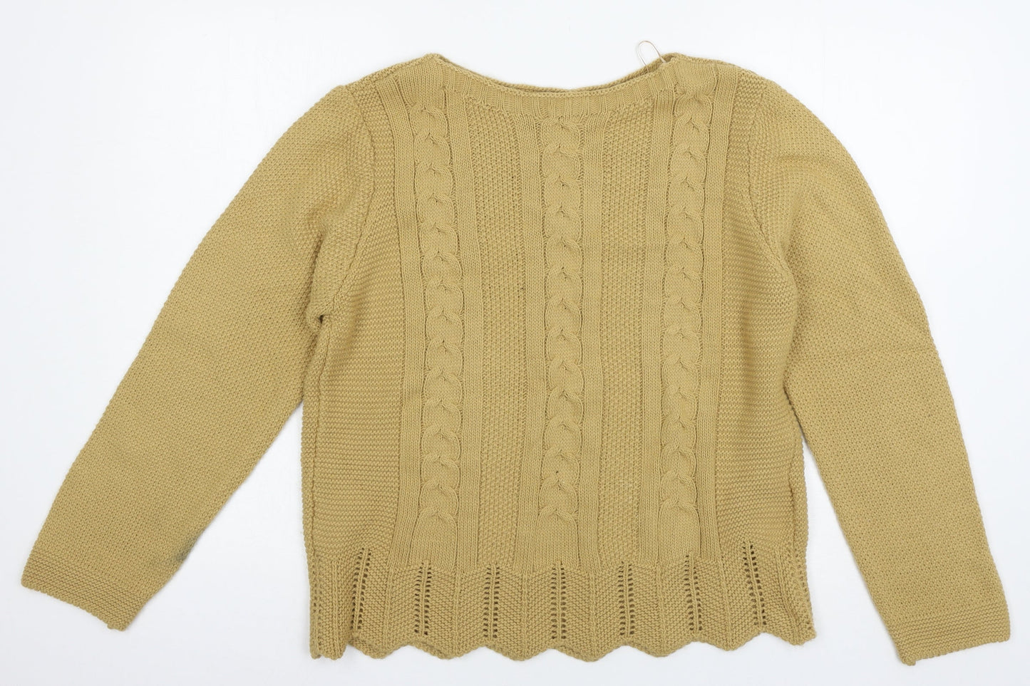 Womens UK Size L Luisa Ricci Beige Pullover Jumper