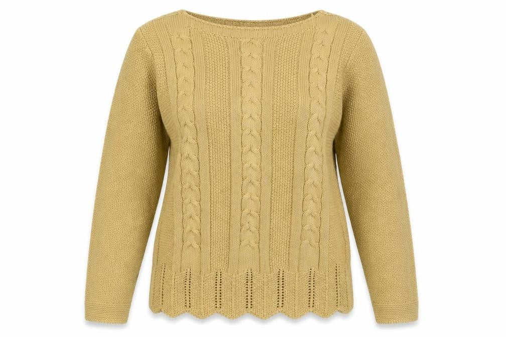 Womens UK Size L Luisa Ricci Beige Pullover Jumper