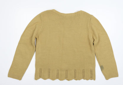 Womens UK Size L Luisa Ricci Beige Pullover Jumper
