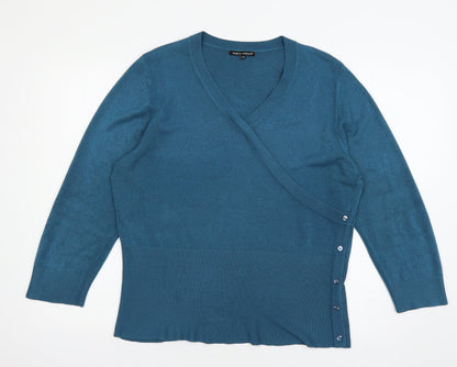 Womens UK Size L Debbie Morgan Blue Pullover Jumper