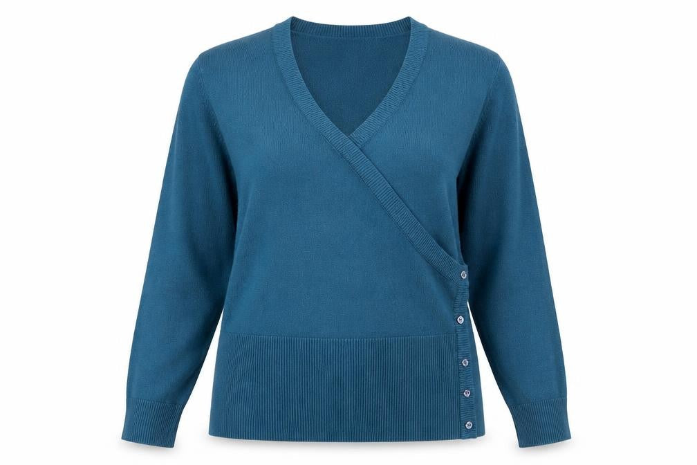 Womens UK Size L Debbie Morgan Blue Pullover Jumper