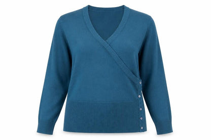 Womens UK Size L Debbie Morgan Blue Pullover Jumper