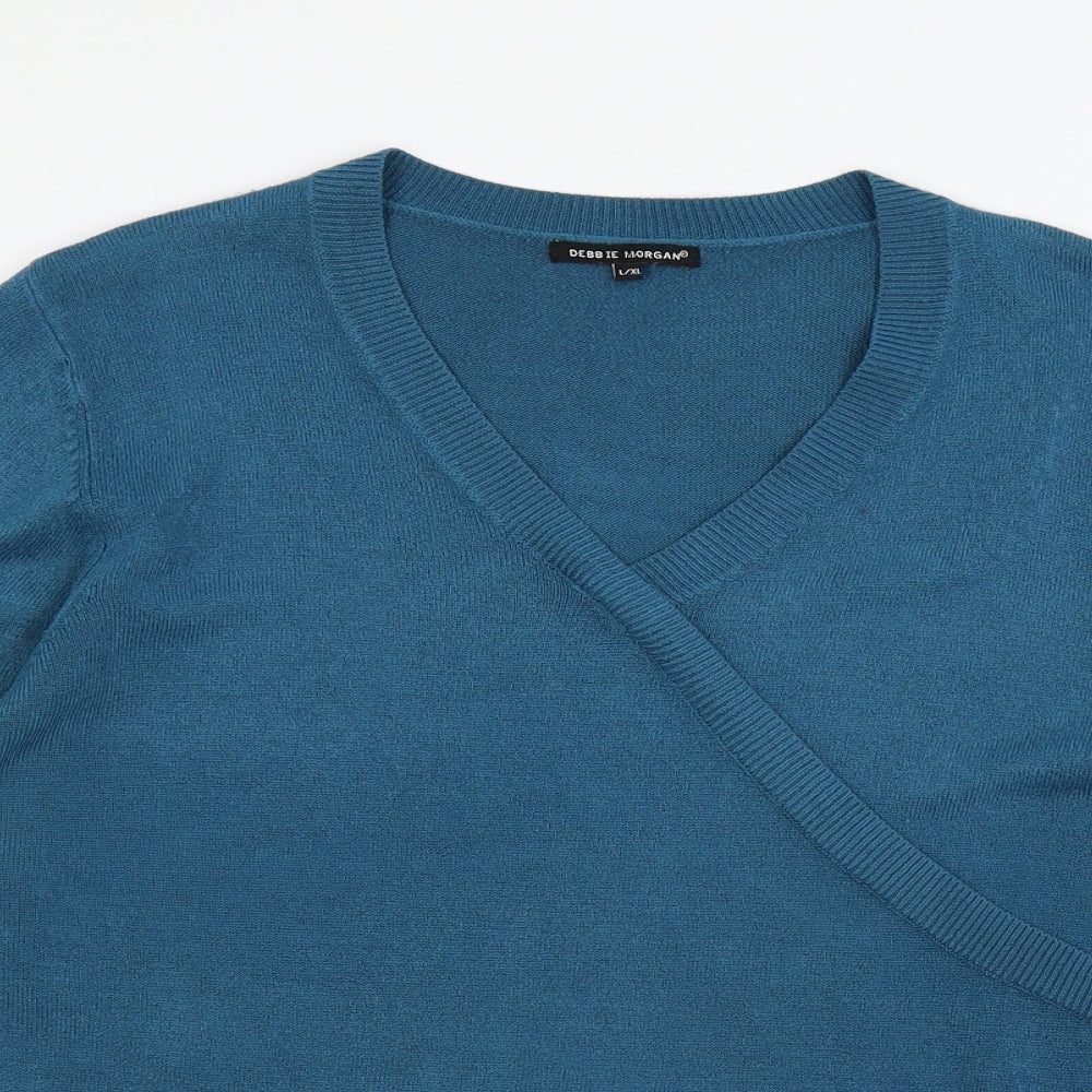 Womens UK Size L Debbie Morgan Blue Pullover Jumper