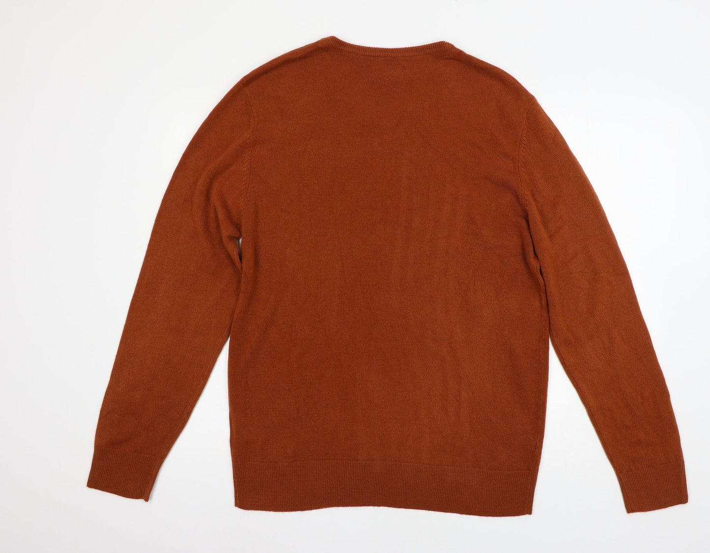 Womens UK Size L Peacocks Brown Pullover Jumper