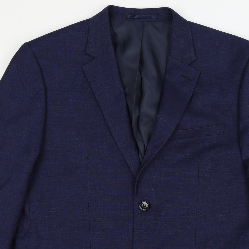 Mens UK Size L H&M Regular Blue Suit Jacket