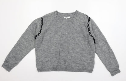 Womens UK Size S sweewe Grey Pullover Jumper