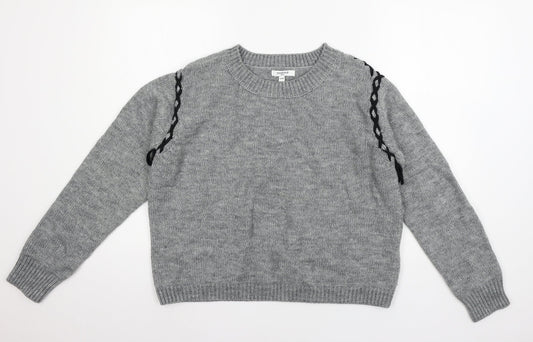 Womens UK Size S sweewe Grey Pullover Jumper