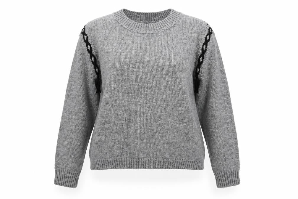 Womens UK Size S sweewe Grey Pullover Jumper