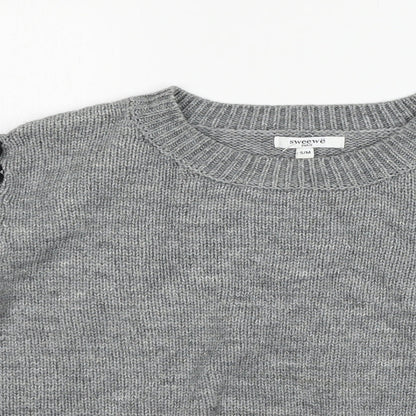 Womens UK Size S sweewe Grey Pullover Jumper
