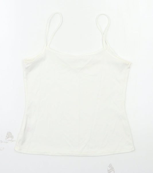 F&F Womens Ivory   Basic T-Shirt Size 8