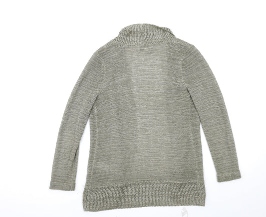 Womens UK Size S Wallis Green Cardigan Jumper