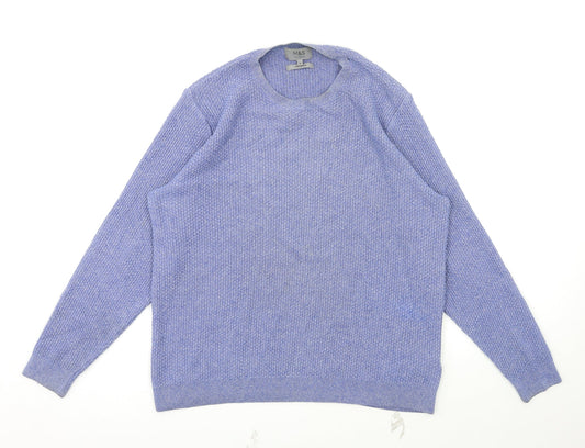 Mens UK Size L M&S Blue Pullover Sweatshirt