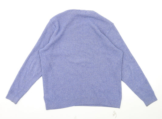 Mens UK Size L M&S Blue Pullover Sweatshirt