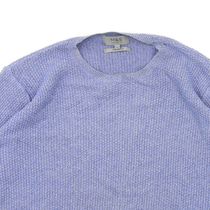 Mens UK Size L M&S Blue Pullover Sweatshirt