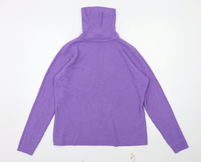 Additional front view of Dorothy Perkins women’s purple jumper, size UK 20