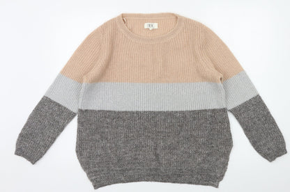 Womens UK Size 12 NINE Multicoloured Pullover Jumper