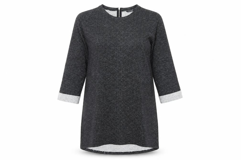 Front view of Select women’s grey fit & flare, size UK 14