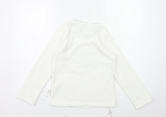 Primark Girls White   Top Pyjama Top Size 9-10 Years