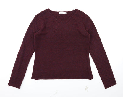 JUST FAB Womens Red   Pullover Jumper Size XL