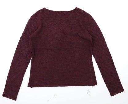 JUST FAB Womens Red   Pullover Jumper Size XL