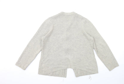 Womens UK Size M BM Grey Cardigan Jumper
