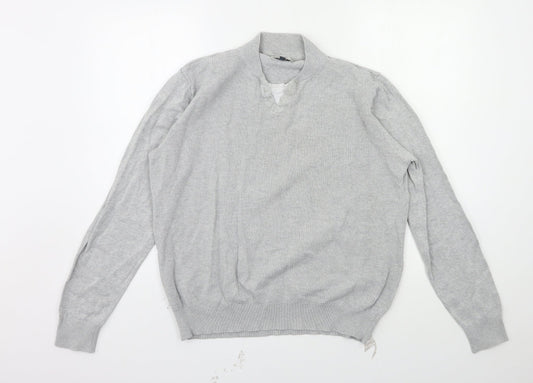 George Mens Grey   Pullover Sweatshirt Size M