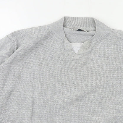 George Mens Grey   Pullover Sweatshirt Size M