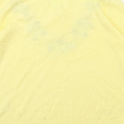 Womens UK Size 10 Preworn Yellow Pullover Jumper