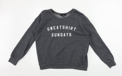Womens UK Size 10 Atmosphere Grey Pullover Jumper