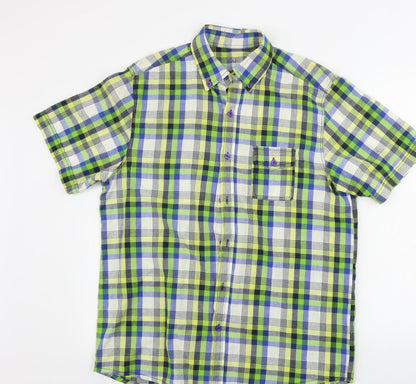 F&F  Mens Gold Check   Button-Up Size M