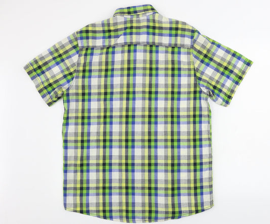 F&F  Mens Gold Check   Button-Up Size M