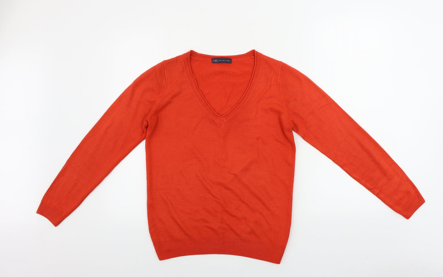 Womens UK Size 10 Marks and Spencer Red Pullover Jumper