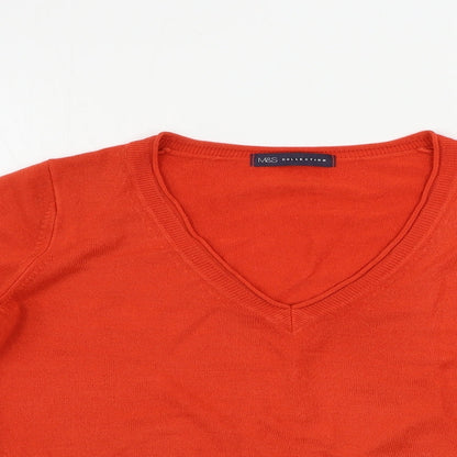 Womens UK Size 10 Marks and Spencer Red Pullover Jumper