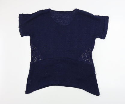 Womens UK Size M Sugar Crisp Blue Pullover Jumper