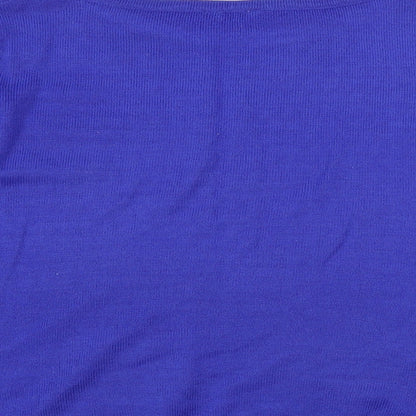 Womens UK Size 12 M&Co Blue Pullover Jumper