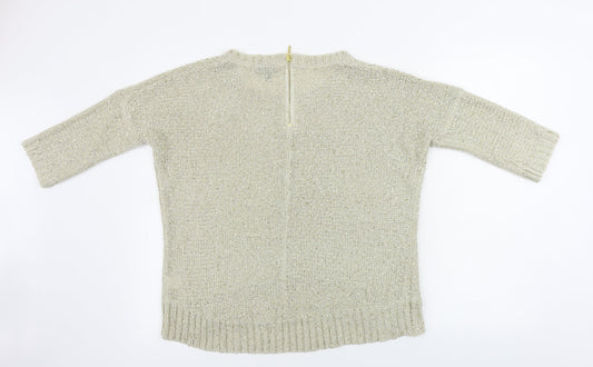 Womens UK Size 12 Warehouse Beige Pullover Jumper