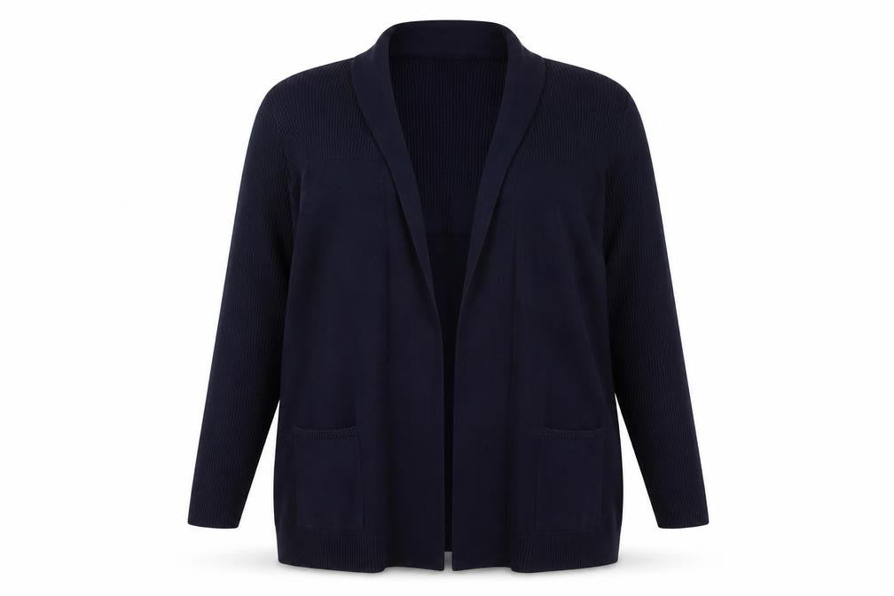 Bonmarché Womens Blue Cardigan Jumper Size 14
