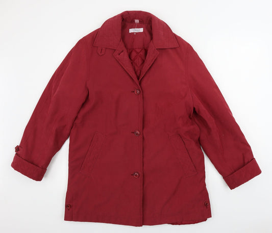 first avenue  Womens Red   Jacket Coat Size 8