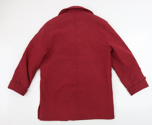 first avenue  Womens Red   Jacket Coat Size 8