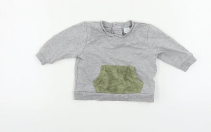 pl baby Baby Grey   Pullover Jumper Size 24 Months