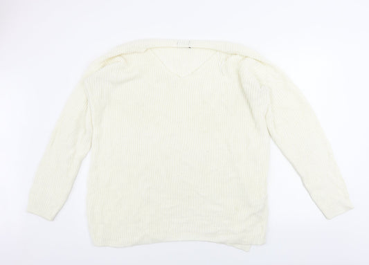 Boohoo  Womens Ivory   Pullover Jumper Size 16