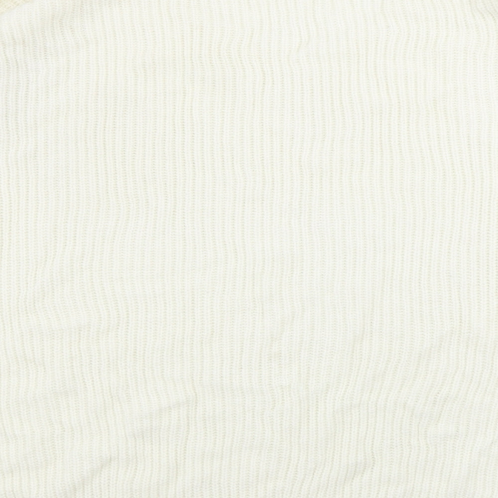 Womens UK Size 16 Boohoo Ivory Pullover Jumper