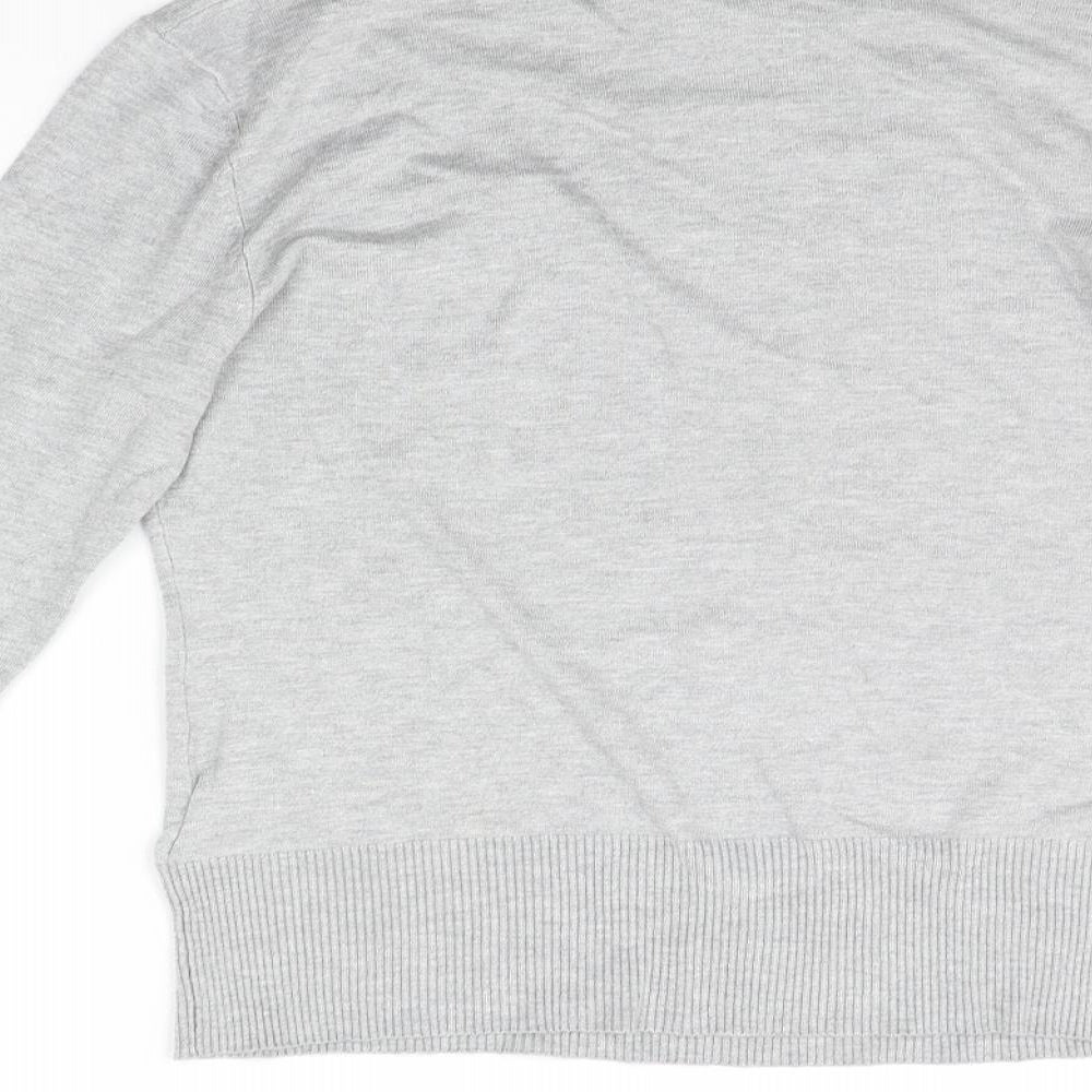 Womens UK Size 12 New Look Grey Pullover Jumper