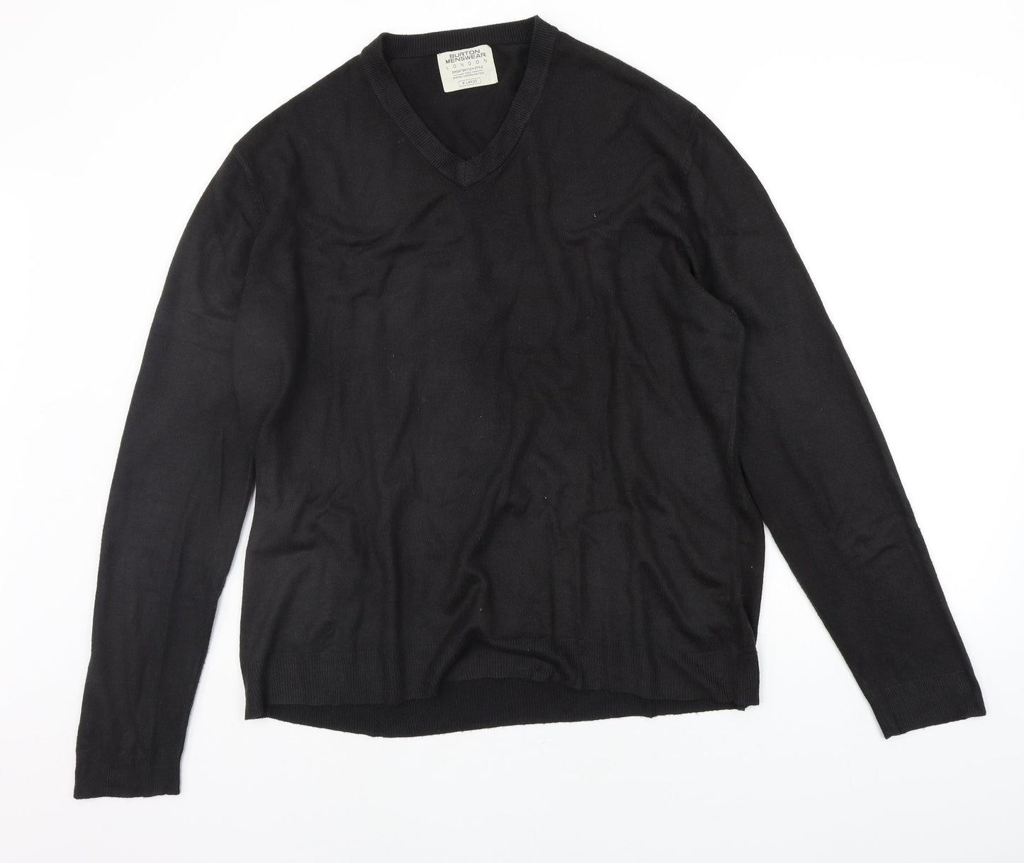 Burton Mens Black Houndstooth  Pullover Jumper Size XL