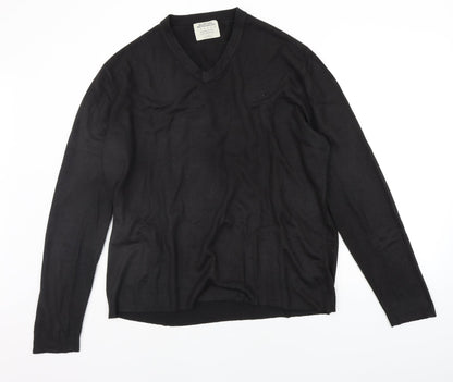 Burton Mens Black Houndstooth  Pullover Jumper Size XL