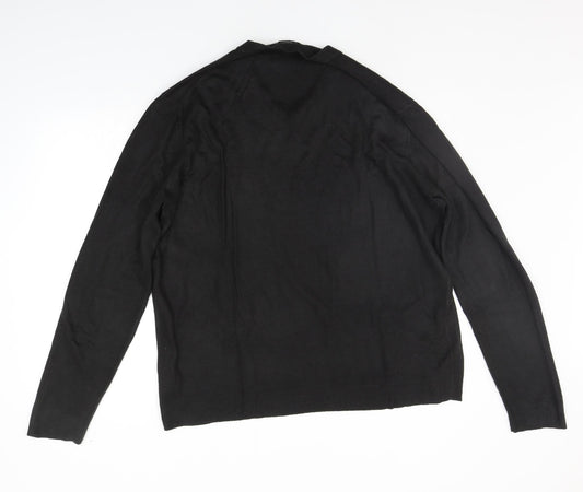 Burton Mens Black Houndstooth  Pullover Jumper Size XL