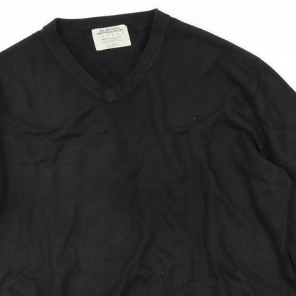 Burton Mens Black Houndstooth  Pullover Jumper Size XL