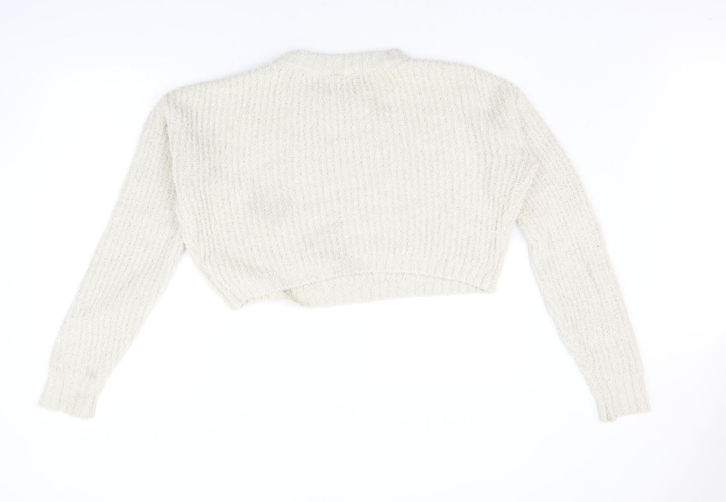 Womens UK Size M PRETTYLITTLETHING Beige Pullover Jumper