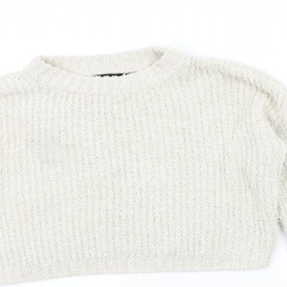 Womens UK Size M PRETTYLITTLETHING Beige Pullover Jumper