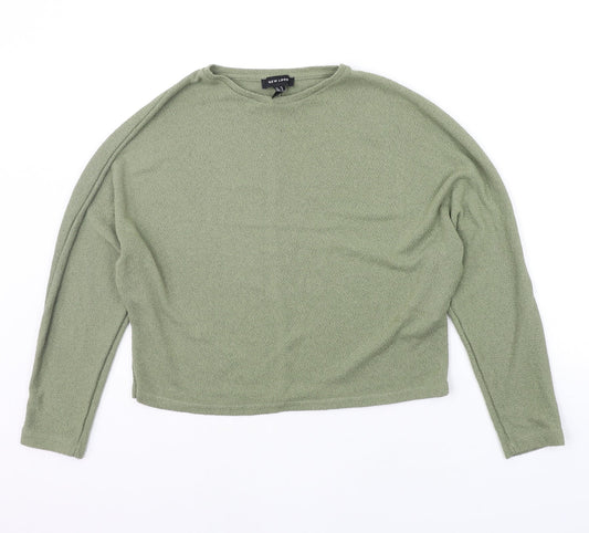 Womens UK Size M New Look Green Pullover Jumper